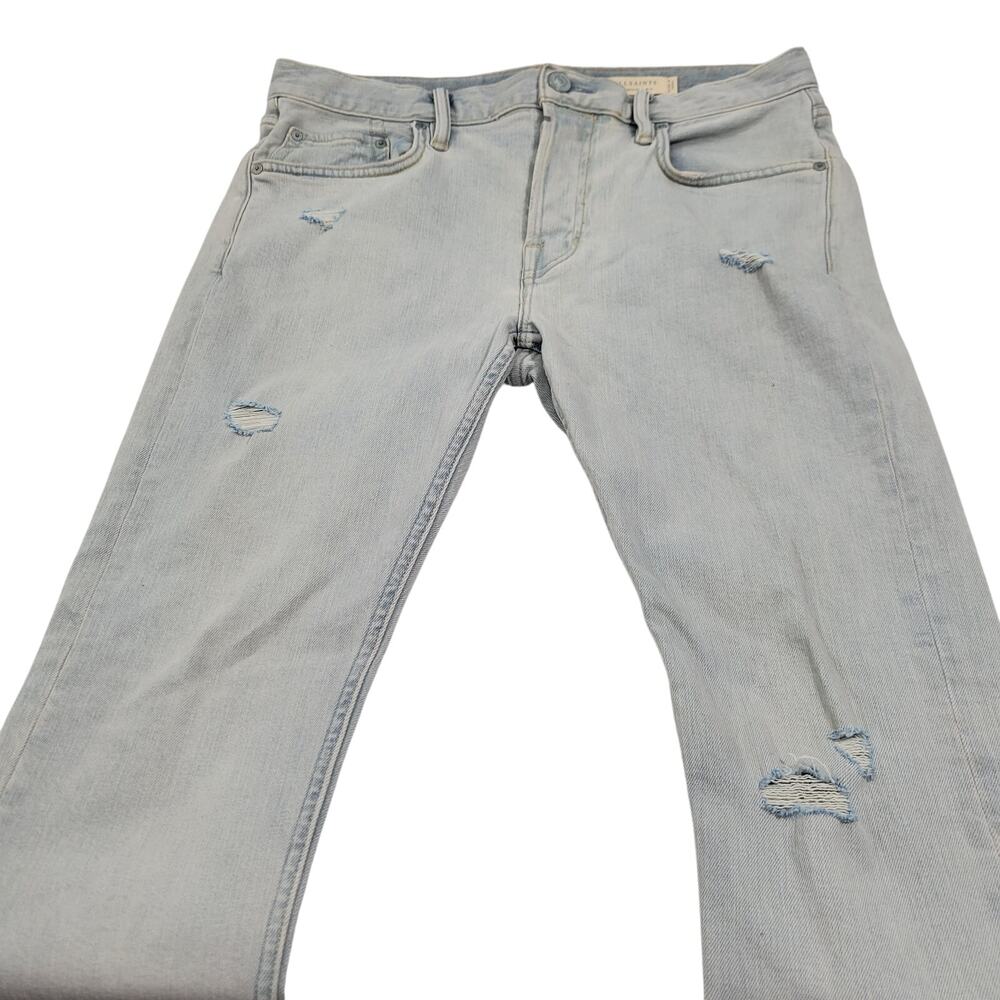 All Saints Distressed Women's Cigarette Skinny Jeans Size 32  13023-0132